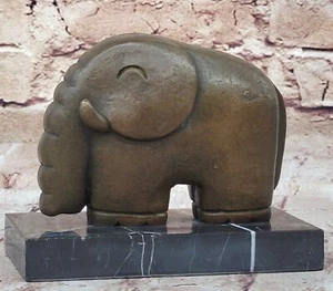 Rare Surreal Elephant Bronze Sculpture, signed Salvador Dali Hand Made Figurine - Picture 1 of 10