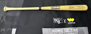 Bate firmado por Hank Aaron Sadaharu Oh Rawlings International HR Kings 337/500 JSA - Imagen 1 de 7