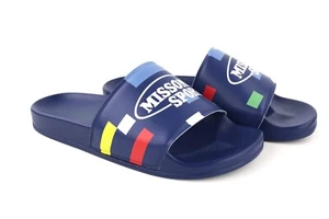 ACBC X MISSONI RRP€129 Pool Slide Pixel Unisex Sandals EU42 Blue Rubber - Picture 1 of 13