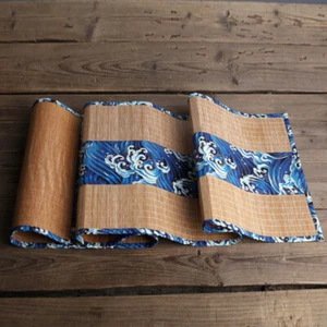 Japanese Table Runner Bamboo Weave Table Cloth Tea Mat Non-Slip Home Decor - Picture 1 of 11