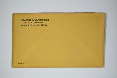 1964 Philadelphia US Mint Proof Set Envelope Only - No Coins - Image 1 of 3