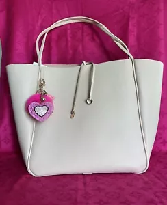 Large Tote Bag Keychain Handbag Purse Bolso Tote Large Tote Bag Ivory Bolso - Picture 1 of 17