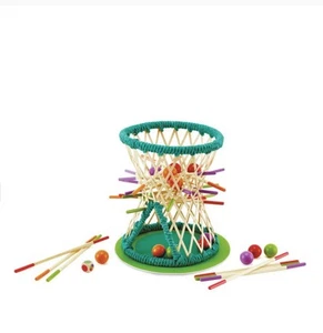 Hape Pallina Naturholz Spielset pädagogische Bambus Stiel Strategie - Bild 1 von 9