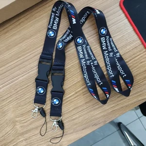 Per BMW M Motorsport Cordino Nero Collo Cinturino Portachiavi ID Titolare - Picture 1 of 7