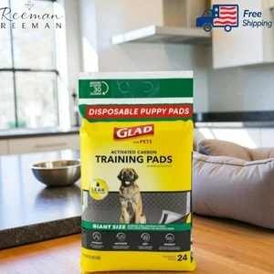 Almohadillas de entrenamiento Glad Puppy tamaño gigante para razas grandes protección contra fugas 24 ct - Imagen 1 de 2