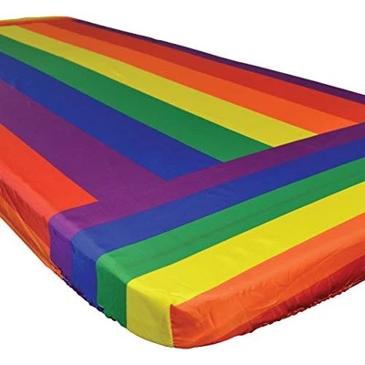 In the Breeze Rainbow 6 Foot Fitted Tablecloth - Image 1 of 4