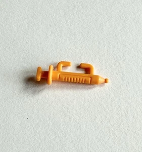 1 Barbie Pediatrician Doctor Nurse Doll Replacement Orange Toy Syringe Shot - Picture 1 of 3