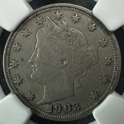 1903 Liberty “V” Nickel - NGC VF30 - Nice Certified Problem-Free Mid-Grade Coin - Image 1 of 4