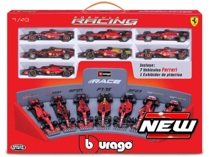 Modellino auto formula 1 F1 1:43 Burago FERRARI F1 SET:2019-2020-2021-2022-20... - Immagine 1 di 1