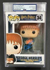 Oliver Phelps Signed Encapsulated Funko Pop Harry Potter George Weasley PSA COA - Picture 1 of 6