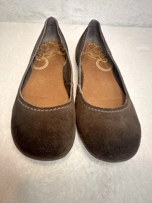 Zapatos planos de ballet Merrell Avesso Performance de gamuza marrón sin cordones cómodos talla 7 Foto 1 de 4