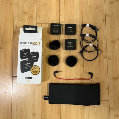 Rode Wireless Go II Dual Channel 2x Transmitters Compact Microphone System - Image 1 of 4