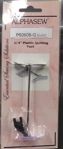 Alphsew 1/4" Kunststoff Steppfuß Sänger kompatibel #P604606-G schräg - Bild 1 von 2