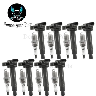 8pcs Ignition Coil and Spark Plug For 2003-2009 Toyota 4Runner 4.7L V8 CU1421 - Image 1 of 4