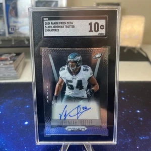 2024 Prizm Deca Football - Signatures Jeremiah Trotter Auto Eagles SGC 10 - Picture 1 of 2