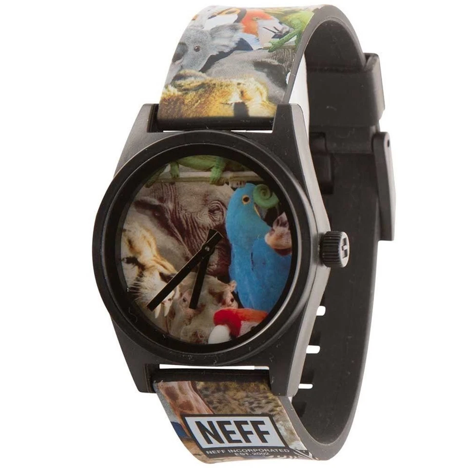 Reloj Pulsera Neff Daily Wild Analógico con Resistencia al Agua 5 ATM, Estampado de Vida Silvestre Nuevo Foto 1 de 1