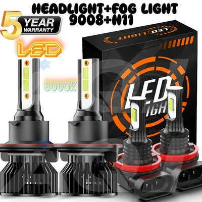 ICE BLUE Headlight 8000K Hi/Lo Beam Fog Light For Chevrolet Orlando 2012-2013 — 第 1/4 张图片