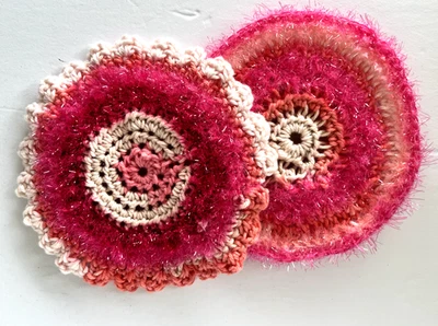 Juegos de paños de lavado facial de hilo exfoliante Foto 1 de 2