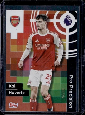 2025-26 Topps Premier League Kai Havertz Pro Precision Orange Rainbow Foil #/25 - Image 1 of 2