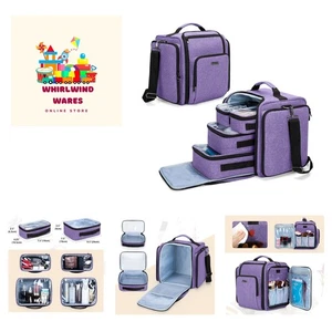 Makeup Bag Cosmetic Bag with 4 Inner Removable Pouches, Multifunctional Trave... - Picture 1 of 9