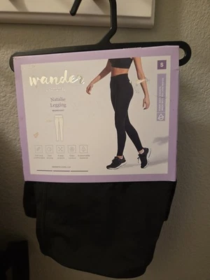 Leggings Wander by Hottotties Natalie Negros Peso Medio Talla Pequeña NUEVO Foto 1 de 3