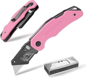 WORKPRO Folding Utility Knife G10 Handle with Stainless Steel Head, Quick-change - Picture 1 of 6