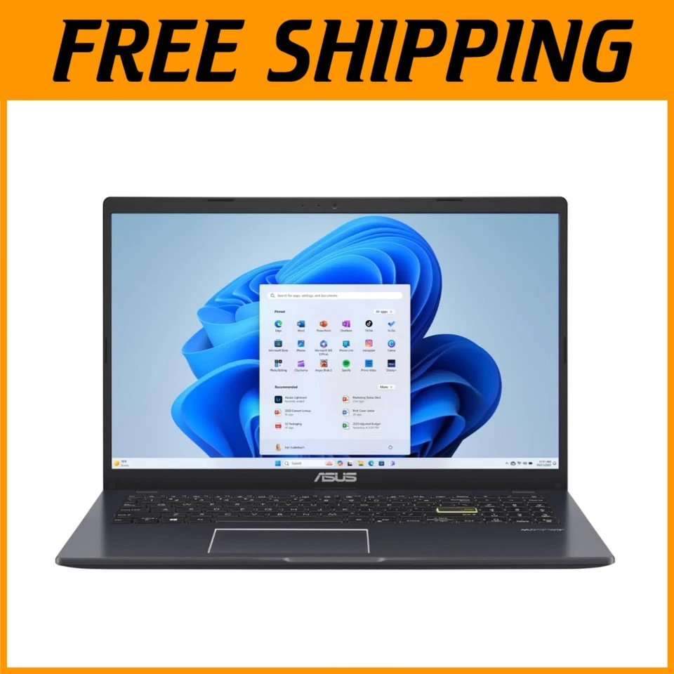 15.6” Vivobook Go Slim Laptop - Intel Celeron N4500, 4GB RAM - Image 1 of 4