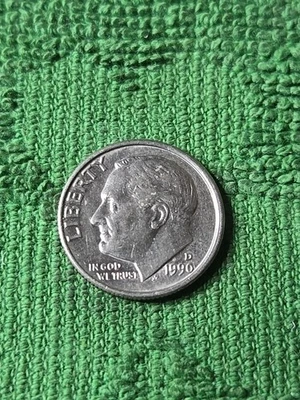1990 D Roosevelt Dime Circulated - Image 1 of 2