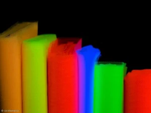 Tul de neón 1m (2,99€/m) tela lana decoración UV tul gage disfraz - Imagen 1 de 7