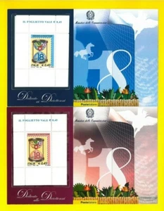 ITALIA - 2006 Diciottenni 2 Foglietti completi + Buste + Lettere - Bellissimi - Foto 1 di 6