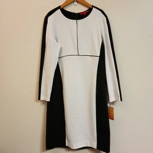 Abito NARCISO RODRIGUEZ Design Nation bianco e nero body con XL classico nuovo con etichette - Foto 1 di 24