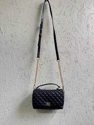 INC Tollaan Acolchado Imitación Cuero Asa Superior Mini Bandolera - Negro (U) Foto 1 de 4