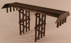EH5020: NG 48' Pile Trestle Wood Kit - D&RG 2 Bay - 4 Leg - On3 Scale NIB - Picture 1 of 4