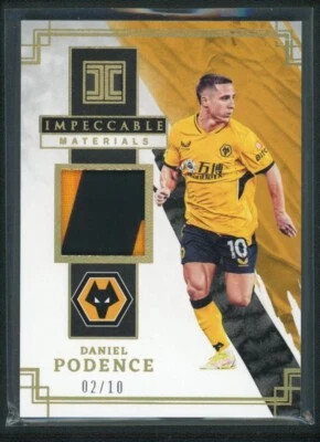 2021-22 DANIEL PODENCE 02/10 PATCH PANINI IMPECCABLE PREMIER LEAGUE MATERIALS - Image 1 of 2