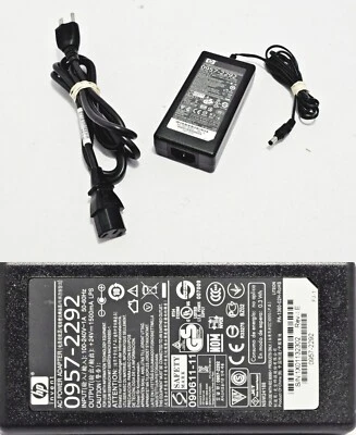 Genuine HP AC Power Adapter 0957-2292 +24V 1500mA for ScanJet Printers w/P.Cord - Image 1 of 4