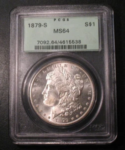OLD US COINS 1879 S PCGS MS64 Morgan Silver $1 Dollar PCGS Old Green Label - Picture 1 of 2