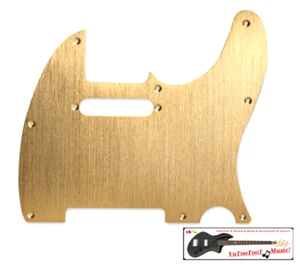 NEW PICKGUARD TELECASTER ALU brossé - gold - metal anodized - guitare télé - Bild 1 von 5