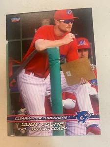 Cody Asche Card 2021 Clearwater Threshers Team Card - Picture 1 of 1