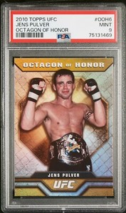 2010 Topps UFC Series 4 Octagon of Honor  Insert #OOH-6 Jens Pulver PSA 9