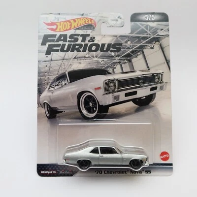 HOT WHEELS '70 CHEVROLET NOVA SS FAST & FURIOUS HCP14 NUOVA IN BLISTER SIGILLATO - Immagine 1 di 4