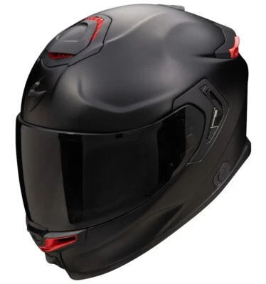 CASCO MOTO INTEGRALE FIBRA 22.06 SCORPION EXO GT SP AIR MATT BLACK NERO TG M - Immagine 1 di 4