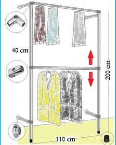 eleganter Kleiderständer Wandregal Kleiderkammer Kleiderstange Garderobe   W 10  - Bild 1 von 5