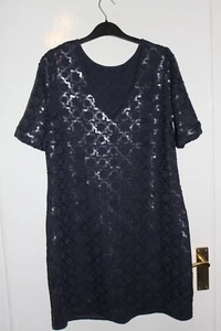 monsoon navy party occasion dress, 12, sequins, stretch, exc con - Picture 1 of 4