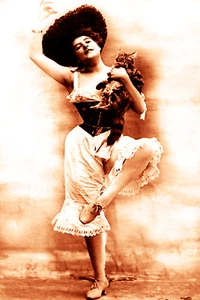 Vintage Risque Nude Exotic - Erotic Corsets #021 Canvas Art Poster 16" x 24" - Picture 1 of 1