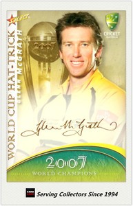 2007-08 Select Cricket Cards World Cup Hat Trick WSC41 Glenn McGrath