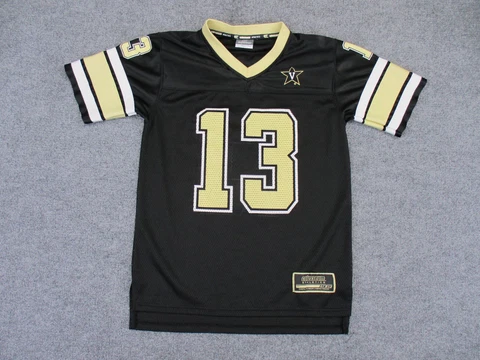 Vanderbilt Commodores Jersey Youth L (14-16) Black Football #13 Short Sleeve Cover