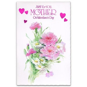 Bonita Tarjeta de San Valentín de Colección para Madre por Alan Chiara AGC 1978 + Sobre - Imagen 1 de 5