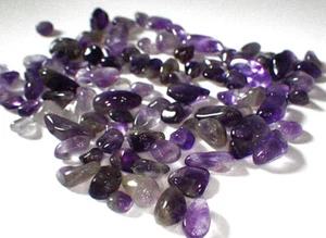 SCHMUCK-STCK EDEL ungebohrt MINERALIEN HEIL Amethyst Bingen Wasserstein  100g - Picture 1 of 2