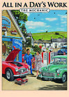 The Mechanic Countryside Petrol Garage Classic Cars Small Metal/steel Wall Sign
