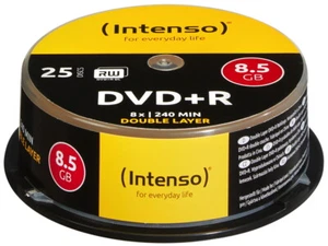 50 Intenso Rohlinge DVD+R Double Layer 8,5GB 8x Spindel - Bild 1 von 1